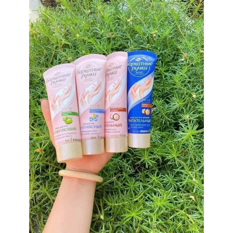 Kem dưỡng da tay lụa Nga Silky Hand chính hãng dưỡng da tay mềm mại như lụa