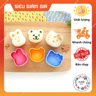 Sỉ 5 Bộ 3 khuôn ép cơm / bánh hình thú dễ thương cho bé