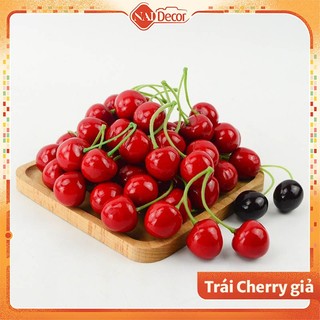 Trái Cherry nhựa Nai Decor dùng chụp ảnh (Nhiều kích thước, màu sắc)