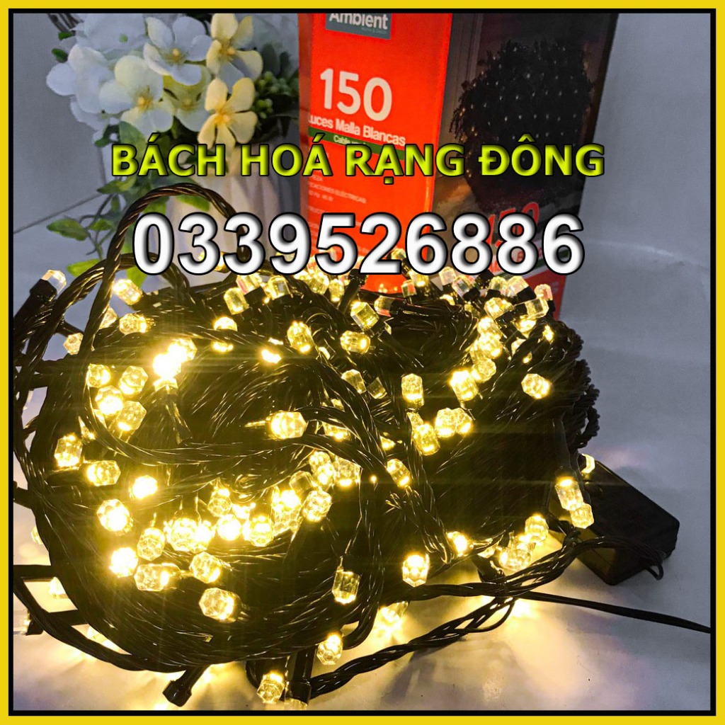 Bộ Đèn Nháy 50M Kim Cương, Dây Led 50M Trang Trí Tiểu Cảnh