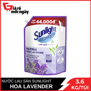 Nước Lau Sàn Sunlight Hương Hoa Lavender Túi 3.6kg
