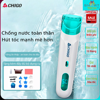 Tông Đơ Cắt Tóc Cho Bé Có Đầu Hút Tóc Siêu Sạch Chính Hãng CHIGO cực kỳ êm