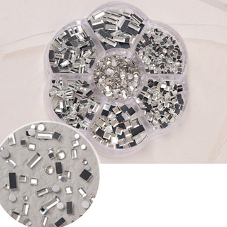 Cham đá khối khay hoa tròn mix đủ mẫu hot nhất gắn vô số mẫu nail đẹp