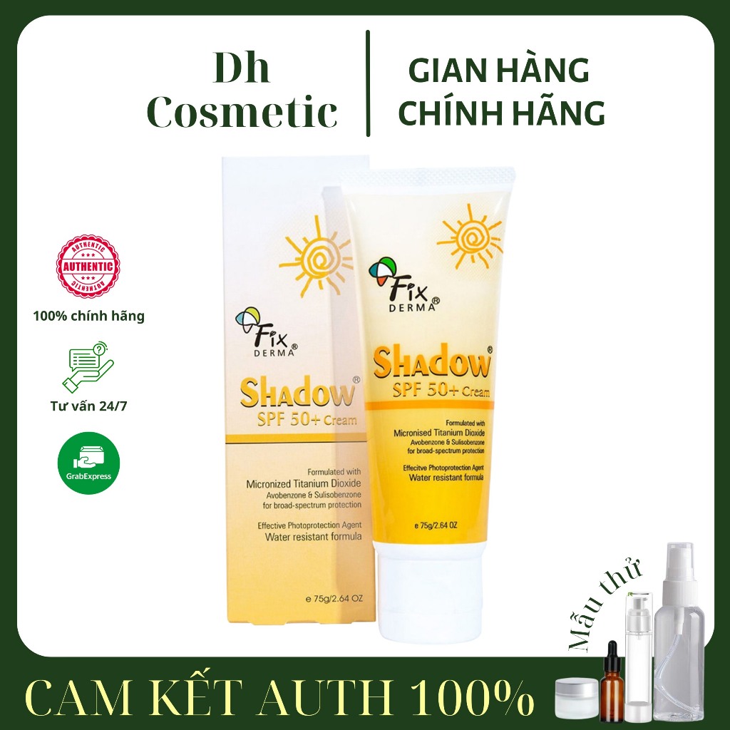 Kem chống nắng Fixderma Shadow Spf 50+ 75g