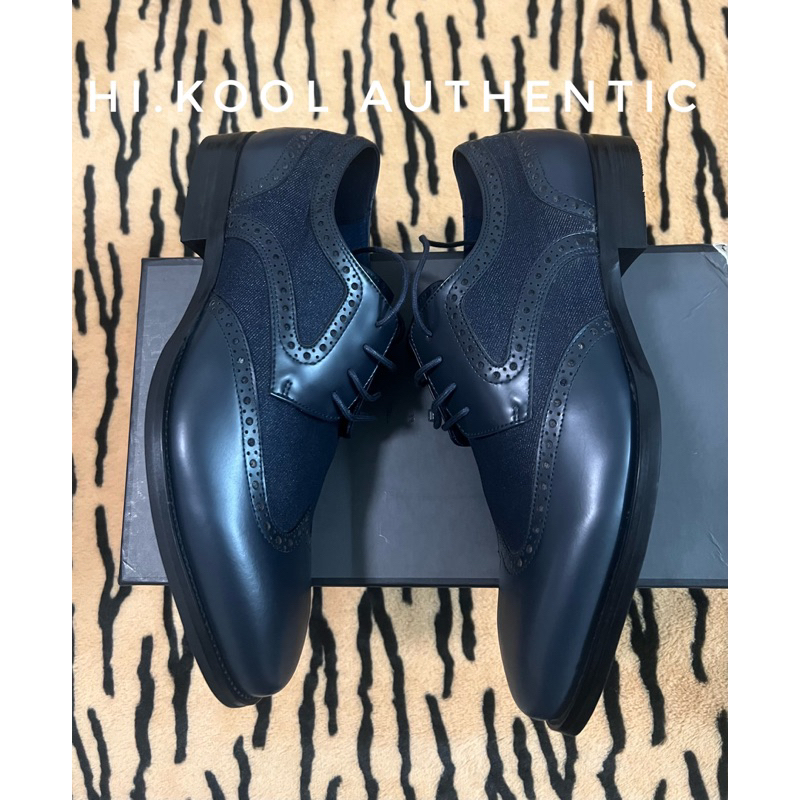 Giày da nam màu xanh Pedro authentic BROGUES size 40