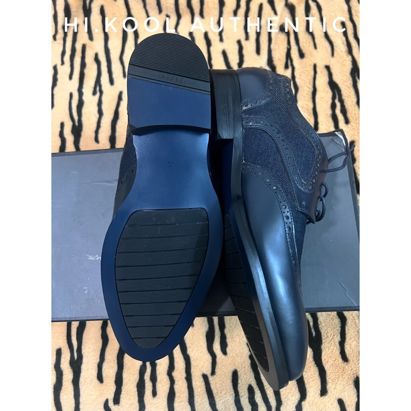 Giày da nam màu xanh Pedro authentic BROGUES size 40