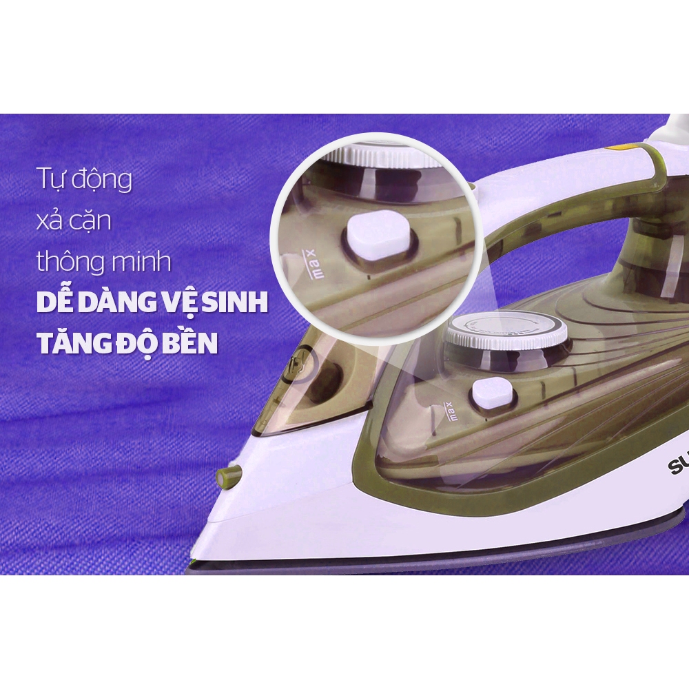 Bàn là, bàn ủi hơi nước SUNHOUSE SHD2068 công suất 1600w