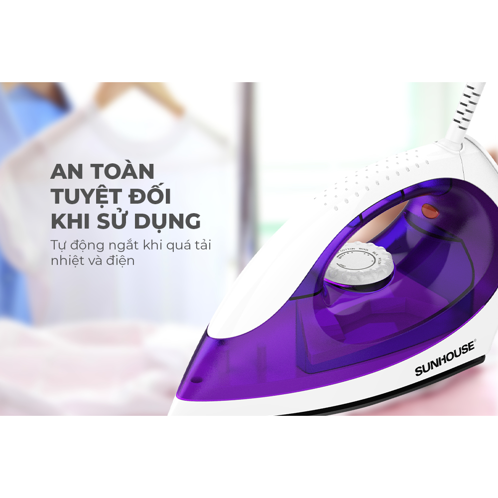 Bàn là, bàn ủi khô Sunhouse SHD2011 công suất 1200w