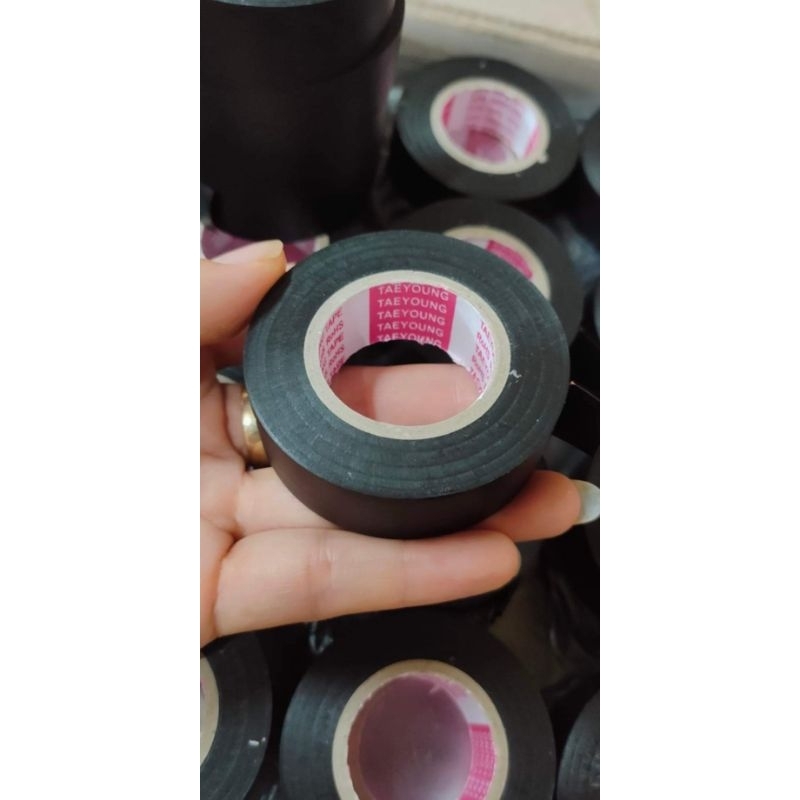 Băng Dính Đen Cách Điện Hàn Quốc Siêu Dẻo Siêu Dai Siêu Tốt Cuộn Dầy 20Y