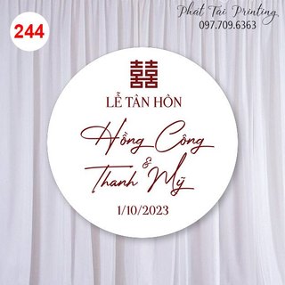 MS 244 - Bảng Gia Tiên, Backdrop trang trí đám cưới