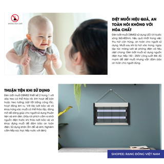 Đèn bắt muỗi Rạng Đông dạng lưới