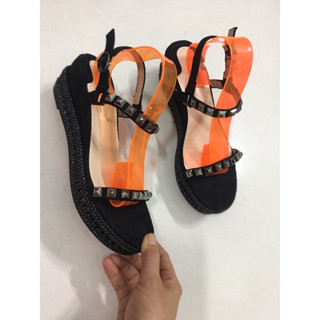  Dép quai hậu nữ đính đá sandal đế cao hàng QC cao cấp 