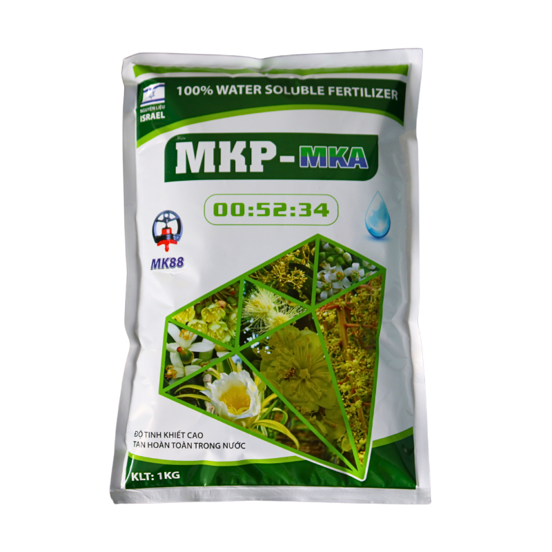 Phân bón MKP 0 52 34 MKA chặn đọt làm già lá tạo mầm hoa phân bón mekong