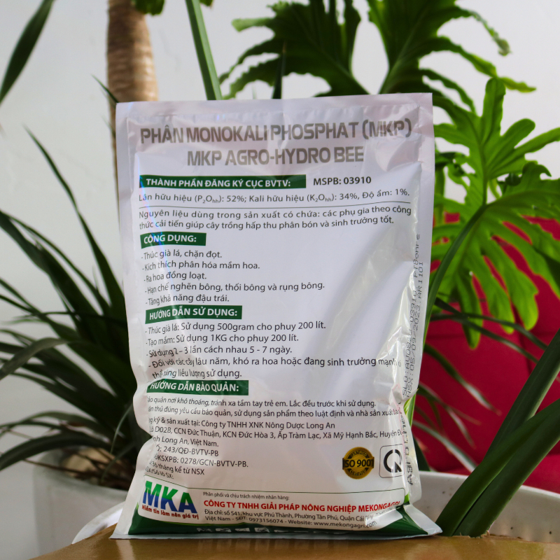 Phân bón MKP 0 52 34 MKA chặn đọt làm già lá tạo mầm hoa phân bón mekong