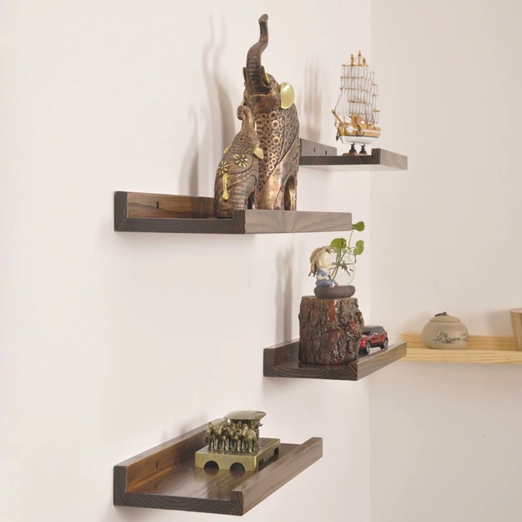 Kệ gỗ treo tường Decor, Giá treo tường đa năng trang trí