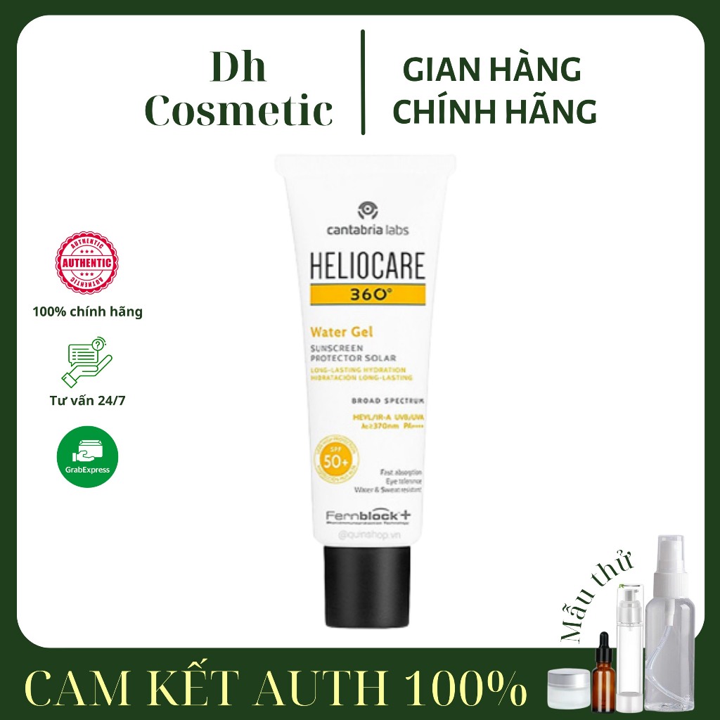 Kem Chống Nắng Heliocare 360 Water Gel SPF50+ PA++++ 50ml Dhcosmetic