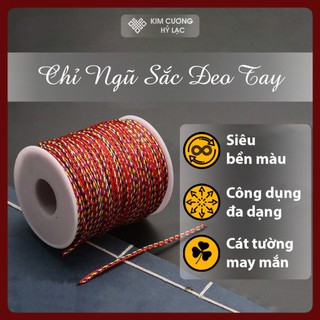 Dây ngũ sắc, chỉ ngũ sắc đeo tay hàng xịn có 3 size
