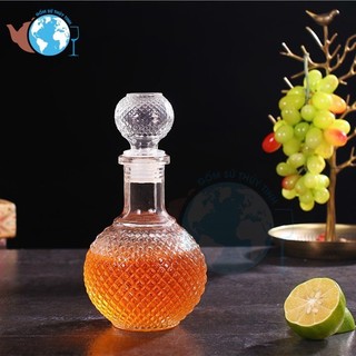 Chai thủy tinh/ Bình thủy tinh đựng rượu, ngâm sâm dung tích 750ml - BR071