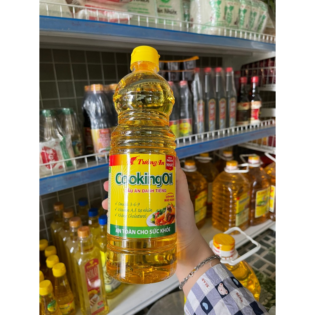 Dầu ăn Tường An Cooking Oil 3 size 250g 1L & 5L - Ăn vặt Yu Yu Tây Ninh