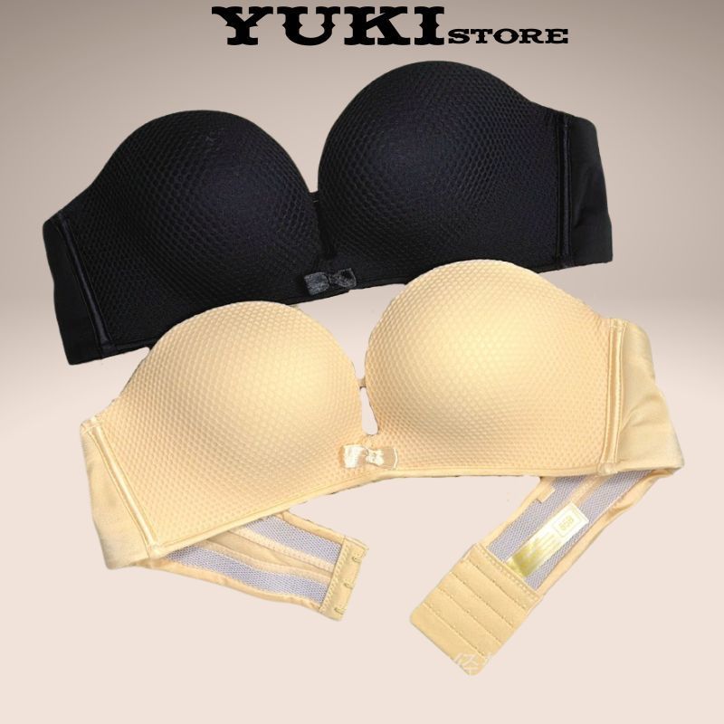 Áo ngực su siêu nâng cúp ngang chống tuột bàn tay dày 3cm nâng độn tạo khe cao cấp YUKI STORE K18