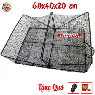 Lồng rập bẫy cua, ghẹ cá biển 60x40x20cm - hiệu quả 100%