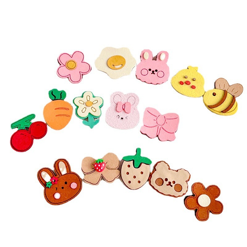 MVP3768 Kẹp Tóc Hoạt Hình Không Đau Phong Cách Mới Cho Bé