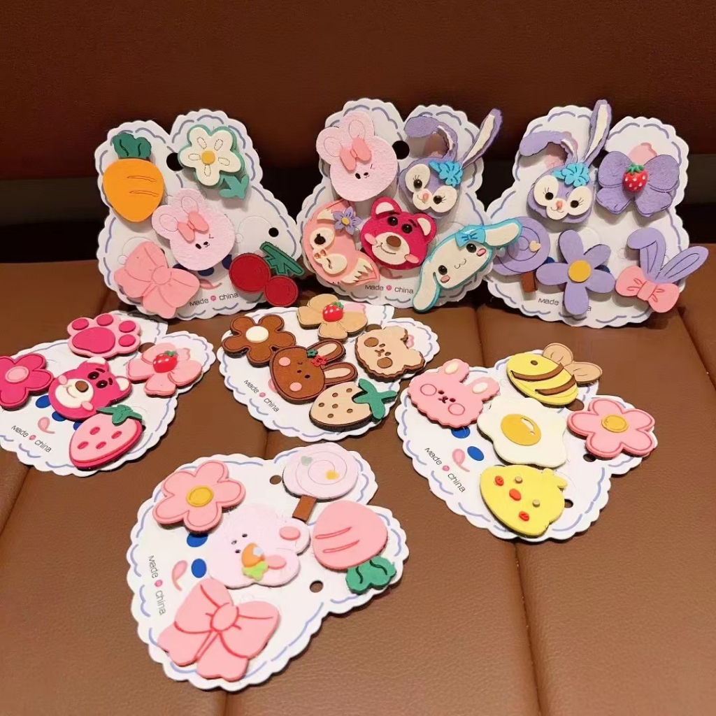 MVP3768 Kẹp Tóc Hoạt Hình Không Đau Phong Cách Mới Cho Bé