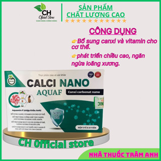 Viên canxi CALCI NANO AQUAF hộp 30 viên