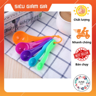 Bộ 5 muỗng đo lường nêm gia vị nấu ăn, làm bánh tiện dụng cho nhà bếp