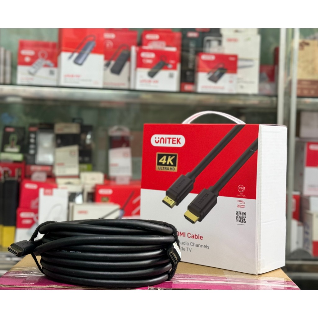 Cáp HDMI 10M Unitek Y-C 142M