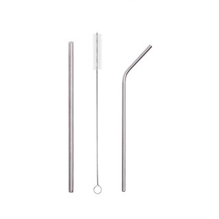 Ống hút inox loại ống hút thẳng, ống hút cong, cọ rửa ống hút