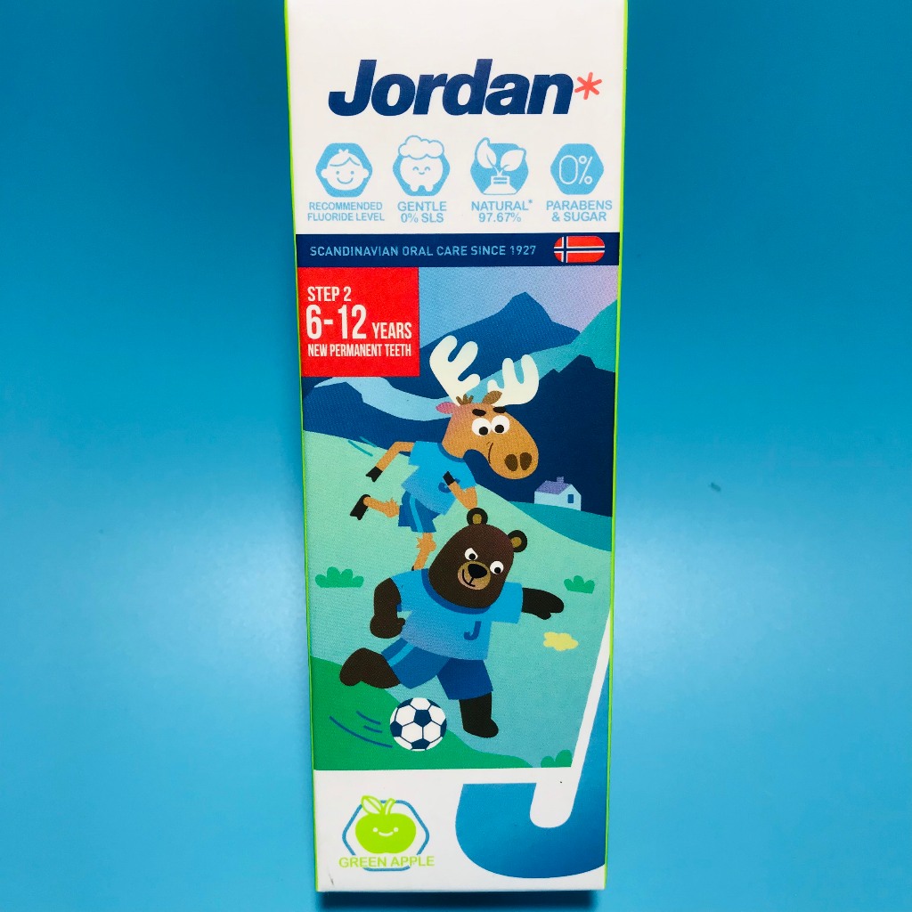 Kem Đánh Răng Jordan Trẻ Em Vị Dâu Tây&Vị Vải & Vị Nho&Vị Táo 75g