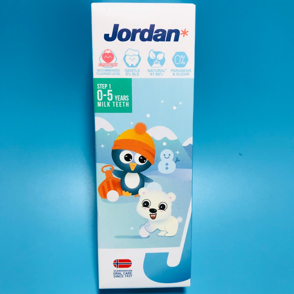 Kem Đánh Răng Jordan Trẻ Em Vị Dâu Tây&Vị Vải & Vị Nho&Vị Táo 75g