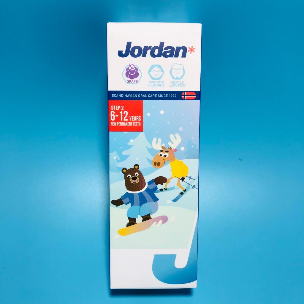 Kem Đánh Răng Jordan Trẻ Em Vị Dâu Tây&Vị Vải & Vị Nho&Vị Táo 75g