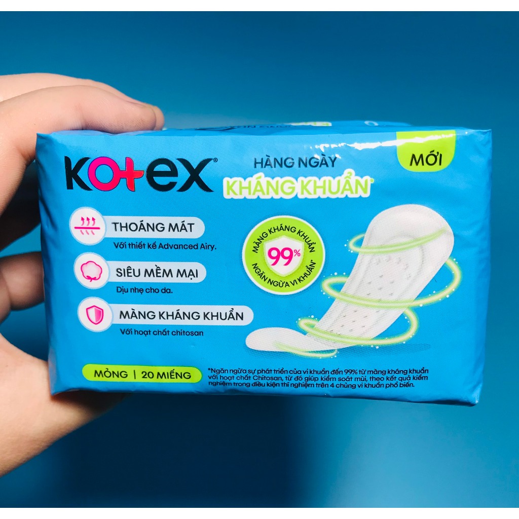 Băng vệ sinh Kotex siêu mỏng hàng ngày 20 miếng -8080