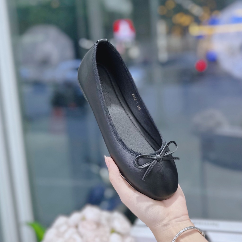 Min's Shoes - Giày Bệt Nơ Da Thật B388