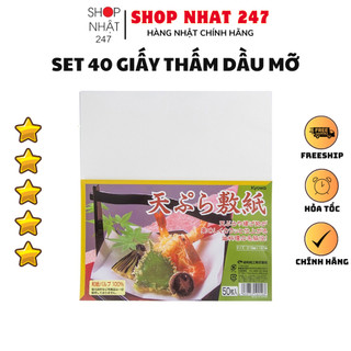 [Hỏa Tốc HN] Giấy thấm dầu ăn 40 tờ không sản sinh ra các chất độc hại nội địa Nhật