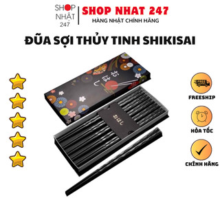 [Hỏa Tốc HN] Bộ 5 đôi đũa kháng khuẩn cao cấp Shikisai Nội Địa Nhật Bản