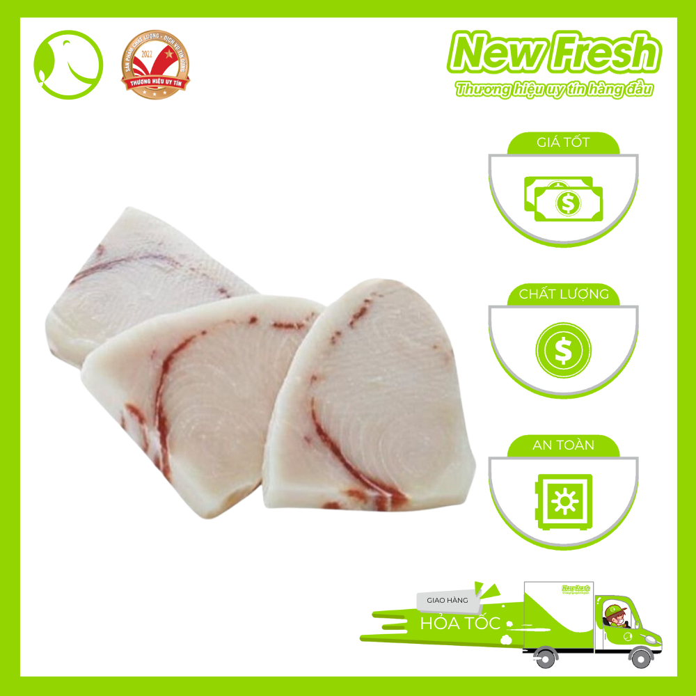 Lườn Cá Cờ Kiếm Cắt Lát Chuẩn 100% Xuất Khẩu Size 4-6 lát Túi 500gram