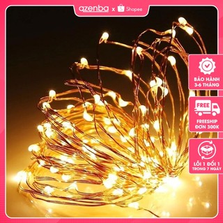 Đèn led pin, led đom đóm fairy light dây kẽm trang trí décor 1m,2m,3m
