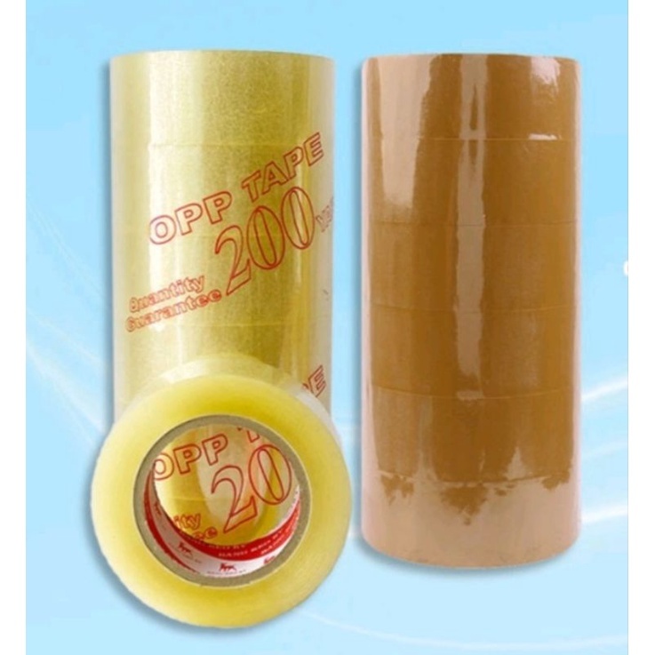 1 Cuộn Băng Keo, Băng Dính Trong 4.8cm - 200Yard, 200Y Dán Thùng, Đóng Gói, Keo Siêu Dính