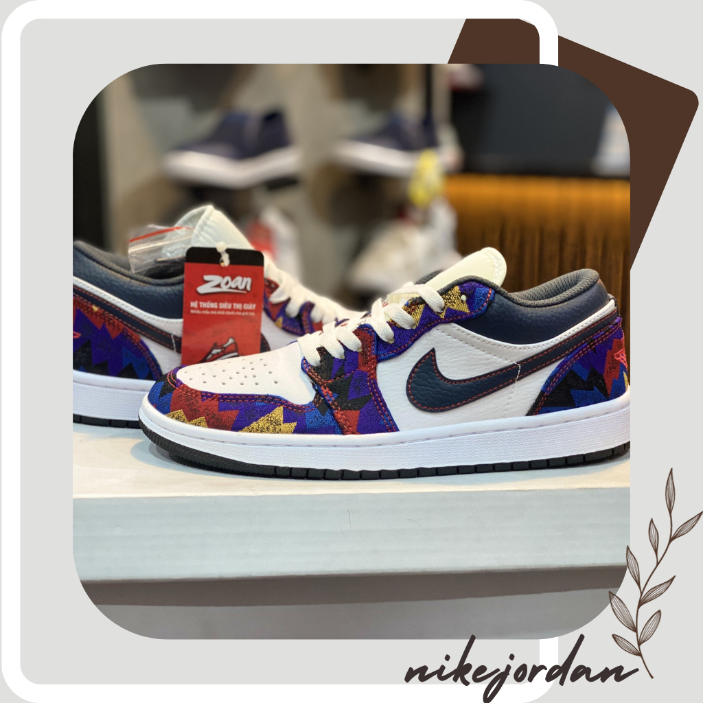 Giày Jordan Cổ Thấp Nam Nữ, Giày Jordan Xám Paris Cổ Thấp Hàng Full Box Bill