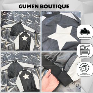  SẴN SHIP Áo Khoác GIÓ Nam Ngôi Sao Phối Màu Hót Hít - Áo Bomber Nam Ngôi Sao Đơn giản 