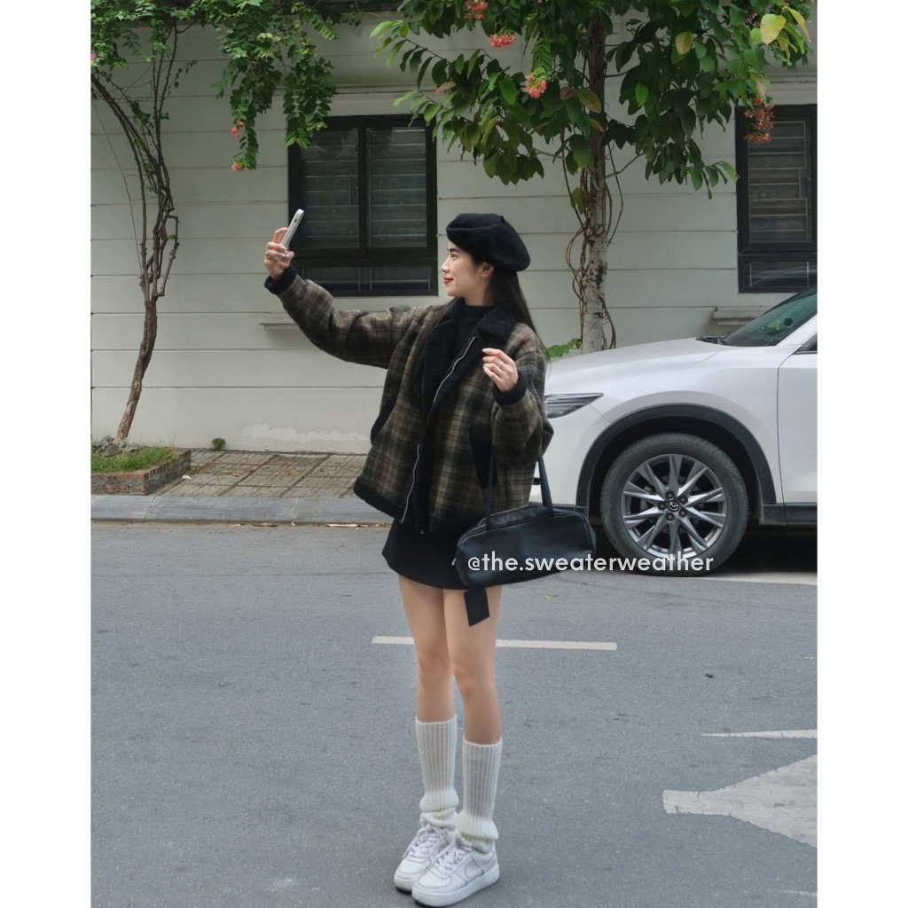Áo khoác lót lông fom rộng - Retrostyle - Aokhoac007