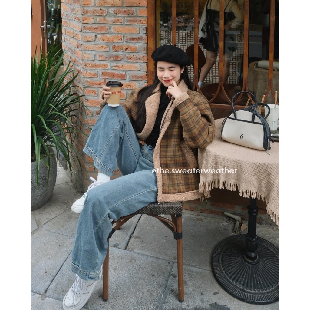 Áo khoác lót lông fom rộng - Retrostyle - Aokhoac007