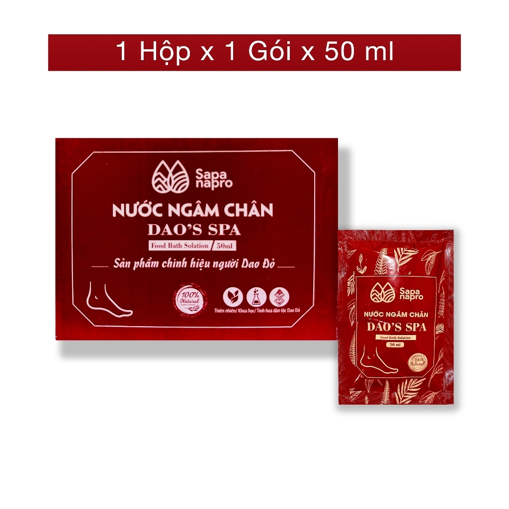 Nước ngâm chân thảo dược Dao's Spa chính hãng thư giãn giúp ngủ ngon ngủ sâu giấc, không bị lạnh chân vào mùa đông