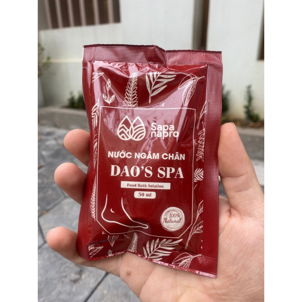 Nước ngâm chân thảo dược Dao's Spa chính hãng thư giãn giúp ngủ ngon ngủ sâu giấc, không bị lạnh chân vào mùa đông