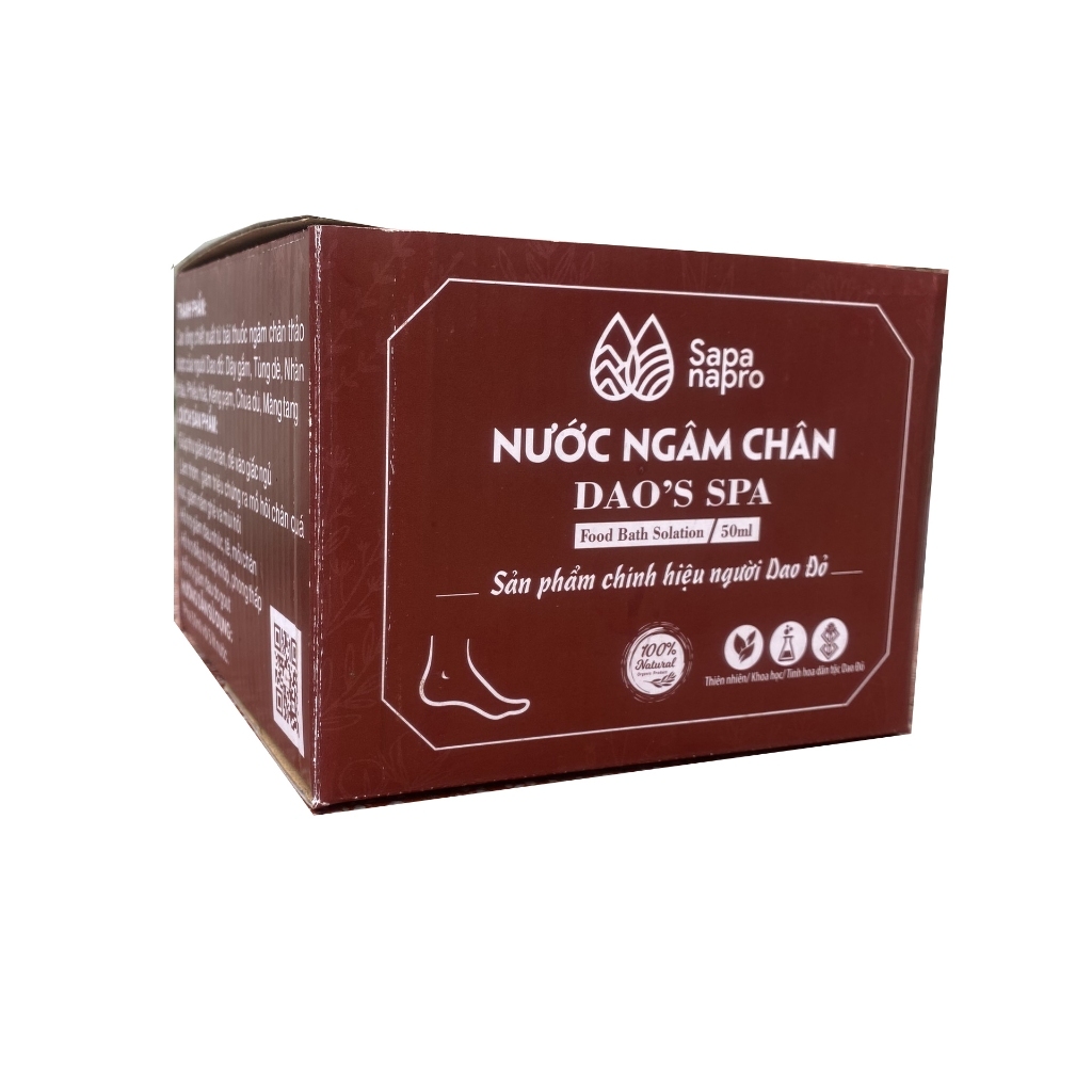 Nước ngâm chân thảo dược Dao's Spa chính hãng thư giãn giúp ngủ ngon ngủ sâu giấc, không bị lạnh chân vào mùa đông