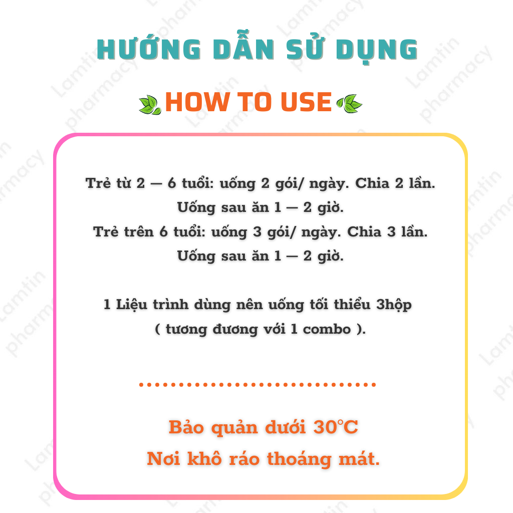 ✔ Tallmax Cùng trẻ cao lớn mỗi ngày Bổ sung acid amin vitamin khoáng chất - H20 gói