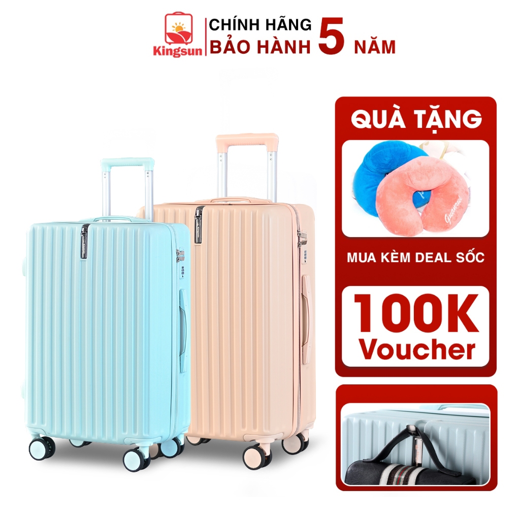 Vali kéo du lịch thời trang cao cấp Kingsun size20/24inch KS 219